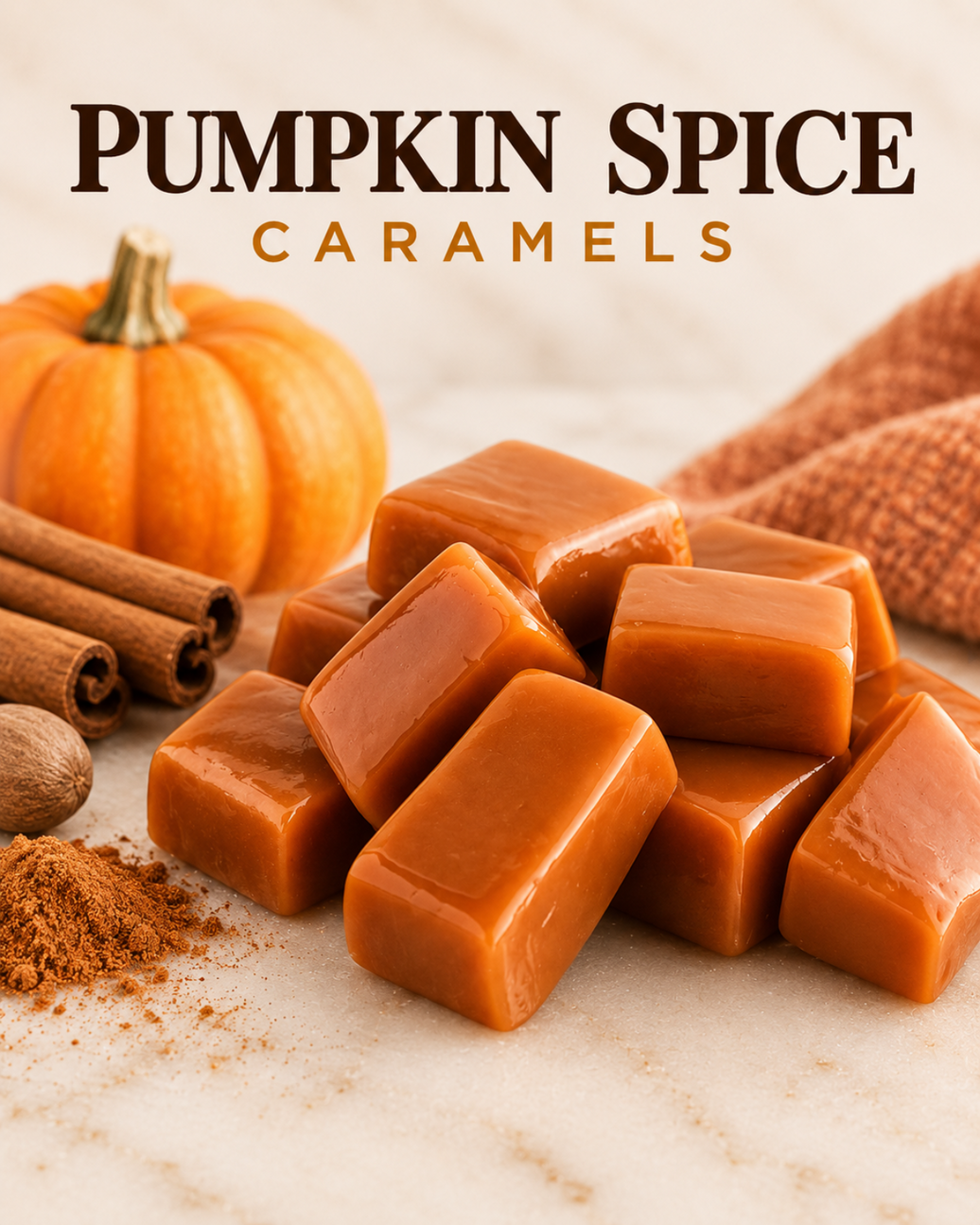 Pumpkin Spice Caramels